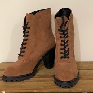 Kelsi Dagger Chunky Healed Lace-Up Boots